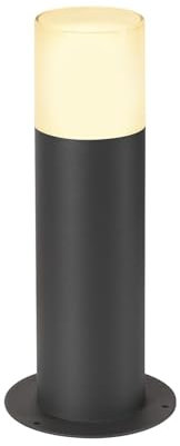SLV Stehleuchte GRAFIT 30 / Außen-Beleuchtung für Wege, Wände, Eingänge, LED Outdoor Garten-Lampe / E27 IP44 11W anthrazit