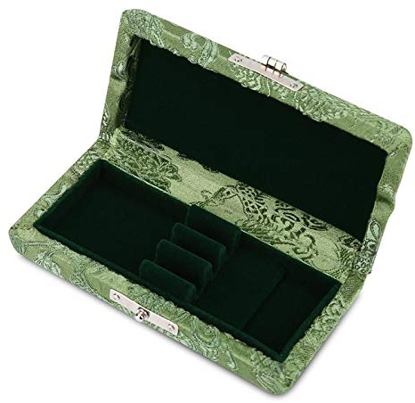 Tomotato Oboe Reed Case Holz Oboe Reeds Halter Seidentuch Cover Oboe Reed Aufbewahrungsbox Box Blätteretui für 3pcs Oboe Schilf