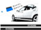 Seitenstreifen Aufkleber GT Style Set Auto Deko in Wunschfarbe mit Wunschtext - passend für Mercedes, BMW, Audi, Skoda, VW, Seat, Kombi und Limousine - GT Auto Aufkleber Dekorstreifen