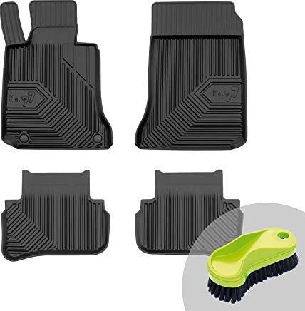 FROGUM No.77 Gummimatten Ganzjahresset von Auto Fußmatten Autofussmatten für Mercedes-Benz C-Klasse W204 2004-2014 | Langlebiges TPE Material