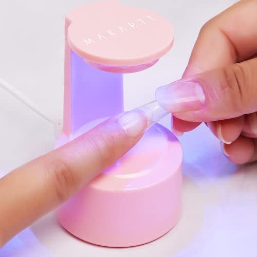 Makartt Mini Lampada Unghie UV 5W, LED Mini Nail Lamp, Nail Dryer Lampade UV per Unghie Gel, Portatile Asciuga Unghie per Manicure Pedicure