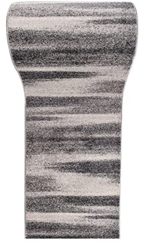 Mazovia Teppich Läufer Flur - Modern Teppichläufer - Kurzflor Flurläufer für Vorzimmer, Schlafzimmer, Küche - ÖKO-TEX Zertifiziert - Meterware - Grau - 60 x 600 cm