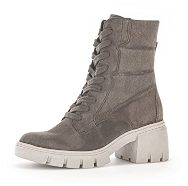 Gabor Damen Combat Boots, Frauen Stiefeletten,Wechselfußbett,Best Fitting,uebergangsschuhe,uebergangsstiefel,Bootee,braun (dust),39 EU / 6 UK