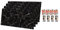 IZODEKOR Wandverkleidung Marmoroptik -4 Pcs 120x60cm- Alternative zu Badfliese/Küchenfliese, Duschwandpaneele, Wandpaneel für Küchenrückwand, Badezimmer, mit 4x Montagekleber | Black White