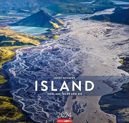 Island - Insel aus Feuer und Eis - Kalender 2024 - Weingarten-Verlag - Fotokalender - Wandkalender mit fantastischen Landschaftsfotos - 48 cm x 46 cm