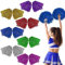 14pcs Cheerleader-Pompons, 7 Farben Hell Metallic Cheers Ball Zum Cheerleader Puschel mit Griffen Pom Cheerleader Handblumen Hell Metallic Tanzwedel für Ballspiele, Tänze, Karnevalspartys Verwende