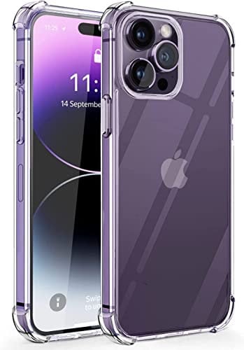 DV Case Compatible with iPhone 12 /iPhone 12 Pro / 12 Pro Max / 12 Mini - Crystal Clear Cover with Air Cushion Gel Bumper Technology Full Protection Phone cover for iPhone (For iPhone 12/ 12 Pro)