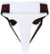JUOPZKENN Protection de l'aine pour femme, équipement abdo en cuir synthétique, protection d'entrejambe pour boxe, Muay Thai, Kickboxing, Sanda (blanc, S) (L)