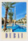 AGDeko® Blechschild Dubai Palmen Wolkenkratzer Reisen Urlaub Touristik Größe 30x20 cm