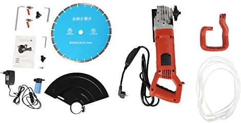 Handkreissäge, Max. Lastleistung 5800W, Max. Schnitttiefe 13,5cm, Geschwindigkeit 3800r/min, Sägeblatt Durchmesser 35cm mit 350 Stein Schneiden Klinge