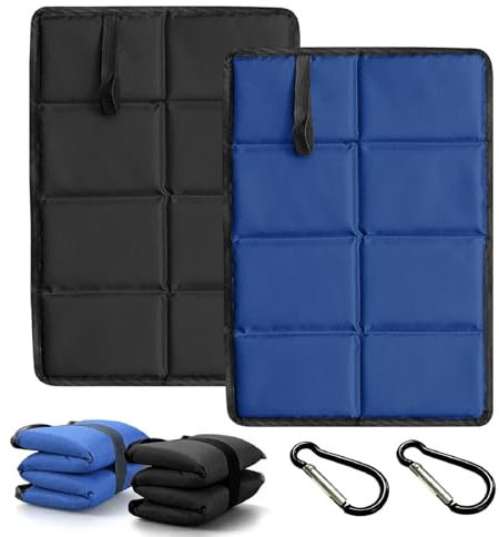Cuscini per Sedili da Esterno Portatili, Tappetino Pieghevole Outdoor, Isolamento Portatile, 2PCS Cuscino Stadio Campeggio Seduta
