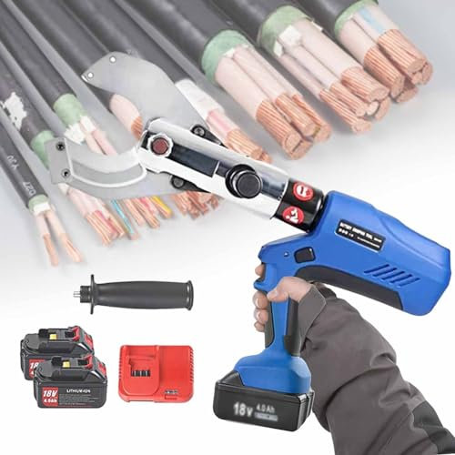 CâBle CâBle φ105 / 120 Mm, Ciseaux De CâBle De Coupe Hydraulique éLectrique Avec Batterie 18V, Coupeur De CâBle Hydraulique Sans Fil Pour Fil De Cuivre/CâBle Al,EZ-120C