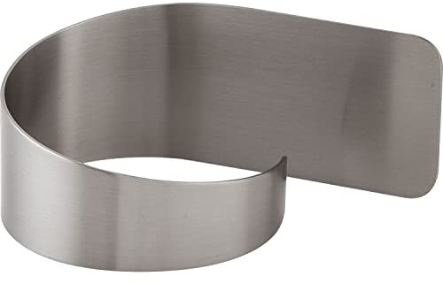 Soporte para secador de pelo de pared sin taladrar, soporte para pegar el secador de pelo, 124,5 x 55 x 89 mm, acero inoxidable cepillado