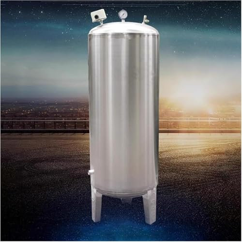 Druckbehälter Für Brunnen Aus Edelstahl, Wasserspeicherblasenbehälter Mit Großer Kapazität, Vertikaler Druckwasserbehälter Mit Montagesatz,200l/52.8gal
