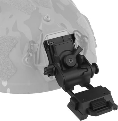 CreativeBlocker Nvg Mount, L4G24 Nachtsichthalterung, für Nachtsichtgerät PVS15/PVS18/GPNVG18, Einstellbarer Abstandswinkel, für Taktischen Helm, Cosplay Prop