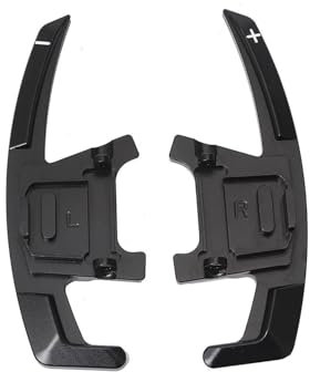 Paletta Volante Prolunga Paddle Estensibile Per Volante Auto, Cambio In Metallo, Per GOLF 7 Per GTI R Per GTD Per GTE Per MK7 2014-2019 volante Estensione cambio(Black)