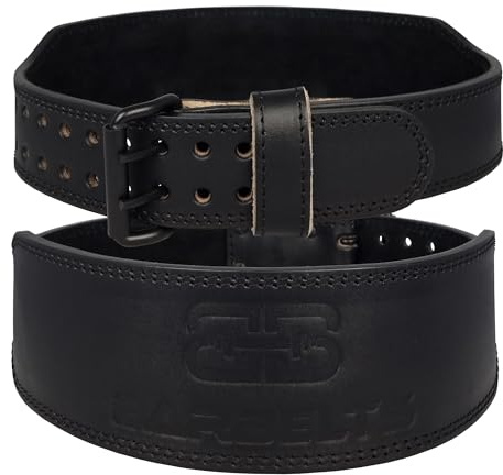 BARBELTS Premium Gewichthebergürtel aus Leder 8mm - Bodybuild Gürtel, Krafttraining, Crossfit, Leder Gewichtheben Gürtel - für Damen und Herren