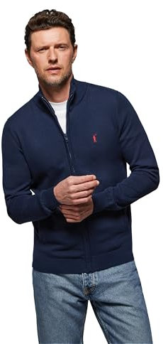 Polo Club Maglioni Uomo Manica Lunga - Cardigan Uomo 100% Cotone - Maglione for Men Collo a V