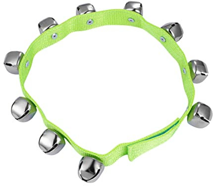 WESIEVYA 1Stk Tanzende Taillen glocke Percussion-Glockenspielzeug für Kinder Armband Glocken Hüftglocke kinderinstrumente kinder musikinstrumente Schlaginstrument Früherziehung Glocke Green