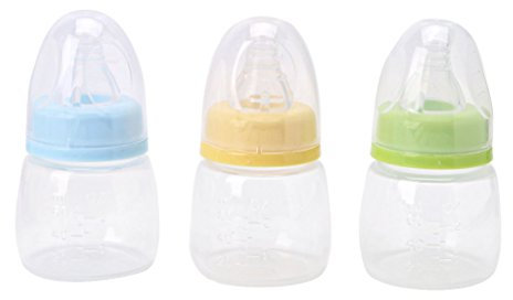 XFUYI 1pc 60ml 2OZ Silicone Standard Neck Baby Infant Feeding Nursing Nipple Bottle Plastic