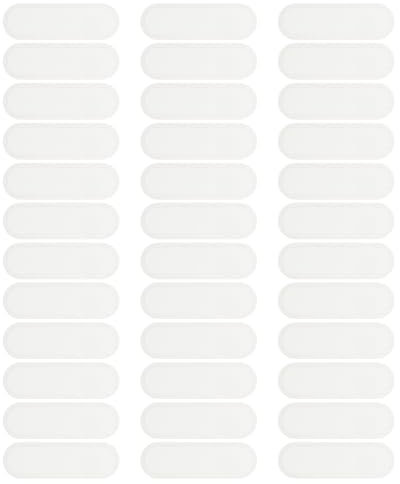PATIKIL Phone Dustproof Net Stickers, 40 Pcs Phone Speaker Anti Dust Protector Cover Universal Speaker Mesh Sticker for Mobile (0.87x0.28), White