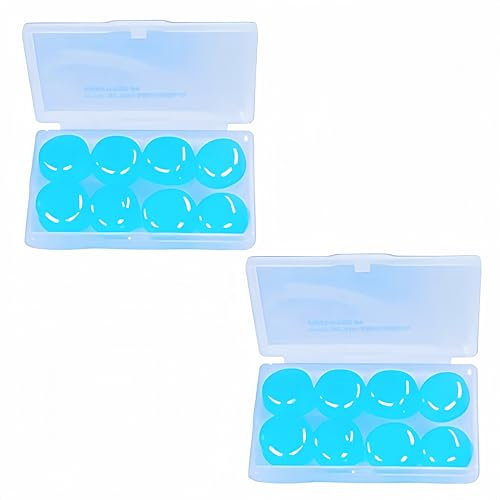 8 Paar SoftSilicone Ohrstöpsel für optimalen Gehörschutz, Ohrstöpsel Zum Schlafen, Zum Schwimmen,Wiederverwendbare Formbare Softe Silikon, Waschbar Zum Schlafen Gegen Schnarchen