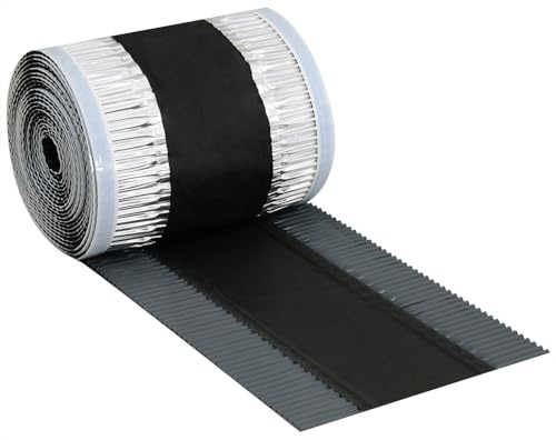 BTS Firstrolle LR, Dachziegel-Gratrolle mit Butyl-Band, 300 mm x 10 m, UV-stabil, Weichaluminium mit Vlies (anthrazit)