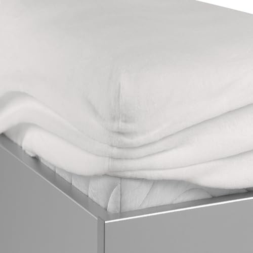 Erwin Müller Matratzen-Spannbezug Dresden für Boxspringbett Stretch-Molton weiß Größe 180x200 cm - 200x200 cm