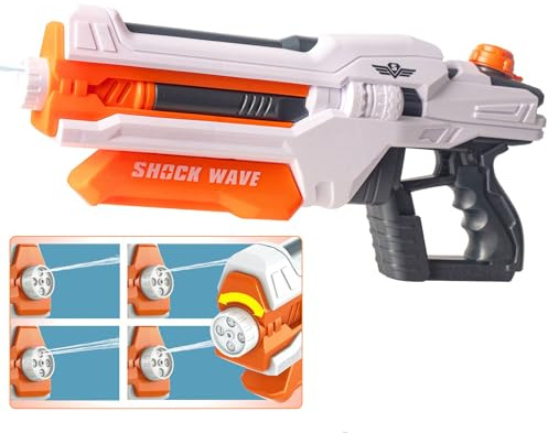 Water Gun 1300cc Large Water Pistol for Kids Adults 30-40ft Long Range Powerful Watergun Super Soaker Water Blaster Shooter, Summer Beach Pool Water Fight Squirter Toys for Boys