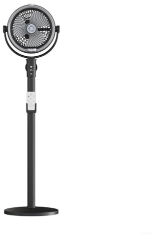 Ventilateur de Brumisation Portable pour l'Extérieur avec Télécommande, Refroidisseur à Pulvérisation sur Pied Oscillant 4 Vitesses avec Minuteur pour Patio Jardin Camping, Construction ABS (Noir)