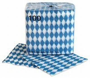 k.A. Serviette weiss 1 lagig 33x33cm 100er Packung Bayerische Raute