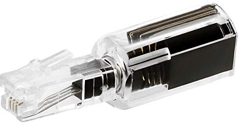 Untangler, Twist-Stop, schmale Form, schwarz-transparent