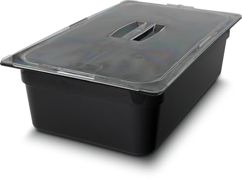 Carlisle FoodService Products 10202B03 StorPlus Full Size Food Pan, Polycarbonate, 6 Deep, Black
