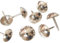 decotacks® Polsternägel, Möbelnägel, Reißzwecken, 1,1 cm, silberfarben, 100 Stück/Box [Nickel/Silber-Finish] DX0511