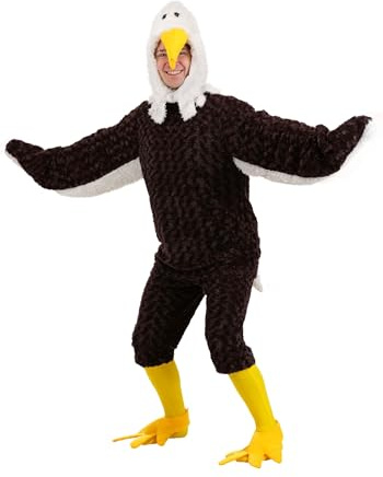 Adult Eagle Costume Faux Fur Eagle Outfit - L