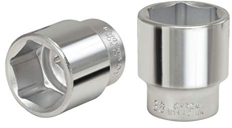 KS Tools 911.3408 - Douille 6 pans - 3/4'' - 34 mm - Version courte - Chrome Vanadium - Finition satinée