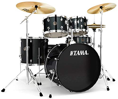 TAMA RM52KH6-BK Rhythm Mate Batterie Set (5 pièces) avec 22 Grosse caisse avec dreiteiligem Set de cymbales/6 Lot de matériel noir