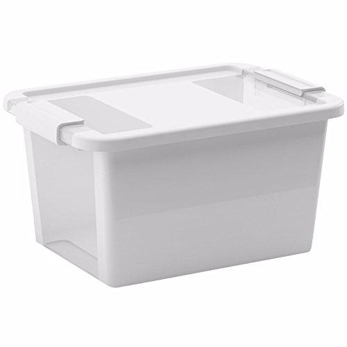 Kis 8452000 0432 01 Aufbewahrungsbox Bi Box, 11 L, Plastik, weiß/transparent, 36,5 x 26 x 19 cm