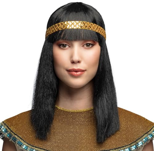 Boland - Perücke Ägyptische Königin | Cleopatra-Perücke mit Stirnband