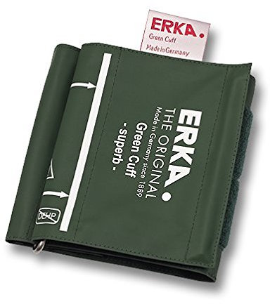 Erka 025.40891 grün Manschette Superb D-Ring für Doppelrohr, Größe 4, Grau