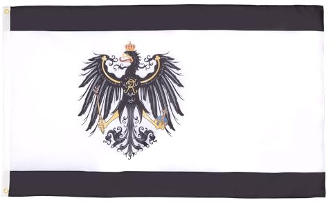 AZ FLAG Bandiera Regno di Prussia 1701-1918 150x90cm - Bandiera Tedesca 90 x 150 cm
