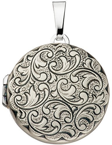Jobo Damen-Medaillon aus 925 Sterling Silber zum Öffnen für 2 Fotos