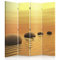 Feeby Frames. Raumteiler, Gedruckten auf Canvas, Leinwand Wandschirme, dekorative Trennwand, Paravent beidseitig, 4 teilig (145x180 cm), Steinen, Wasser, Natur, Landschaft, ZEN, Sonne