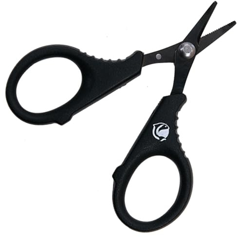 Paladin Braid Schere 10cm - Angelschere zum Schneiden von Angelschnur & Vorfachschnüren, Anglerschere