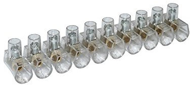 2,5mm2 LÜSTERKLEMMEN Klemmleiste Verbindungsklemme Klemme 10-polig 1.525 Marlanvil 1657