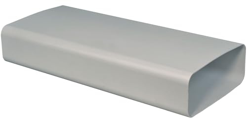 Vogt Flachkanalsystem 150 optimAIRo Vierkantrohr weiß 1000 x 222 x 89 mm, Kunststoff
