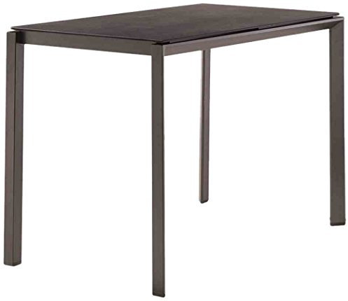 Sieger 6750-103 Bozen Bartisch, Anthrazit, 140 x 80 x 1,2 cm