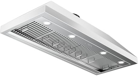 CT Copper Tailor Built-in Range Hood Insert Vent 48 Inch, 1150 CFM with 4-Speed Fan, LED Light, Dishwasher-safe Baffle Filter,Stainless Steel