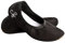 Siegertreppchen Gymnastikschuhe Stoff (Größe 32) Schwarz Turnschläppchen für Mädchen & Jungen - Ballettschuhe atmungsaktiv & rutschfest – Schläppchen – Ballerinas
