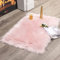 MIULEE Faux Fell Teppich Flauschig Weiche Warm Modern Bodenmatte Sofa Matte Kunstfell Dekofell Rechteck Bettvorleger Wolle Longhair Optik Gemütliches 60x90 cm Pink